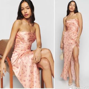 Reformation Barrow Silk Dress in Myrna Size 8